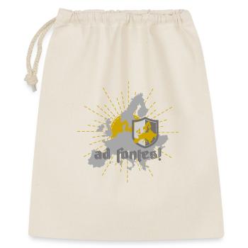 Ad Fontes! – Europa Motiv in Gold & Grau - Geschenkbeutel aus Baumwolle (40 x 50 cm) - Natur - Vorne