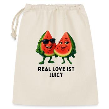 Duo de melons Juicy Love - Sac cadeau 40 x 50 cm - nature - Devant