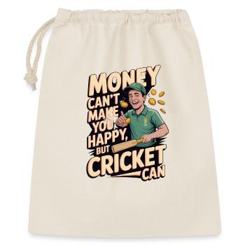 Drôle de cricket : Jeu de cricket vintage - Sac cadeau 40 x 50 cm - nature - Devant