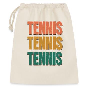 Tennis Three Color Gradient Letters - Gift Bag 40 x 50 cm - nature - Front