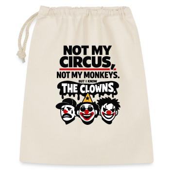 Déclaration Not My Circus, Not My Monkeys - Sac cadeau 40 x 50 cm - nature - Devant