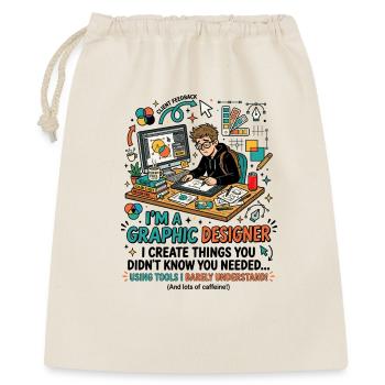 Outils de graphisme : Dire sur l’humour - Sac cadeau 40 x 50 cm - nature - Devant