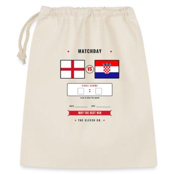 England vs Croatia Football Score Card - Gift Bag 40 x 50 cm - nature - Front