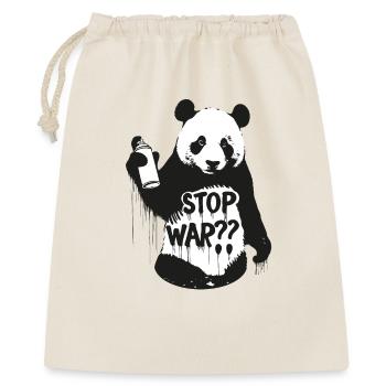 Stop War ?? Panda in Banksy Style - Gift Bag 40 x 50 cm - nature - Front