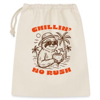 Chillin' Sloth - No Rush, Just Cool Vibes - Gift Bag 40 x 50 cm - nature - Front