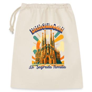 LA SAGRADA FAMILIA - Rêves rétro urbains de Barcelone - Sac cadeau 40 x 50 cm - nature - Devant