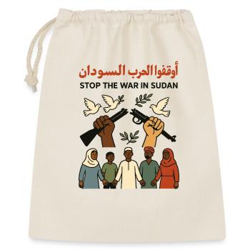 Peace for Sudan - Gift Bag 40 x 50 cm - nature - Front
