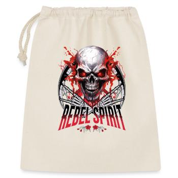 crâne squelette moto motard gang - Sac cadeau 40 x 50 cm - nature - Devant