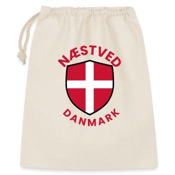 Nästved Denmark Flag Shield - Gift Bag 40 x 50 cm - nature - Front