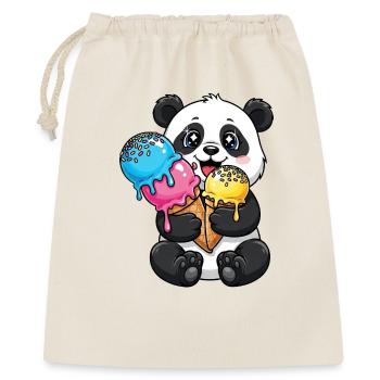 Süßer Panda Cartoon Eis Sommer Süßigkeit - Gift Bag 40 x 50 cm - nature - Front