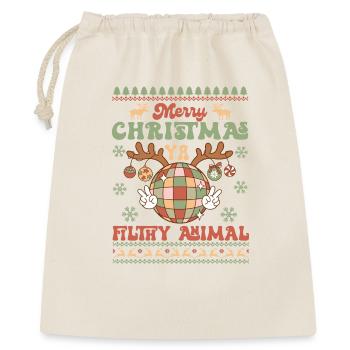 Pull de Noël moche - Sac cadeau 40 x 50 cm - nature - Devant