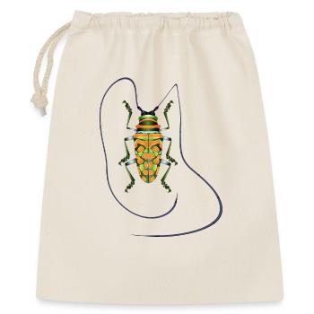 Sternotomis pulchra, espèce de coléoptère, insecte, orange, vert - Sac cadeau 40 x 50 cm - nature - Devant