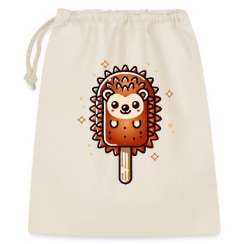 cute hedgehog ice cream motif for summer - Gift Bag 40 x 50 cm - nature - Front