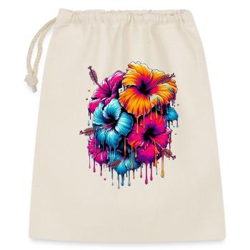 Hibiscus Flowers - Gift Bag 40 x 50 cm - nature - Front