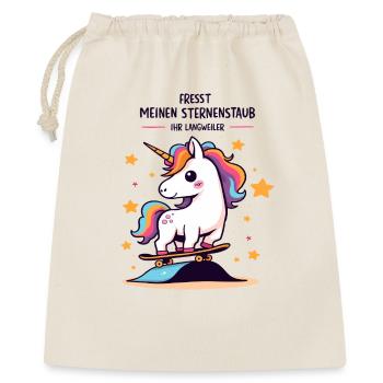 Planche à roulettes Licorne - Sac cadeau 40 x 50 cm - nature - Devant
