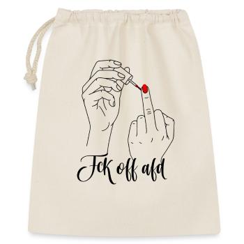 Middle finger against AFD Fck of Alternative - Gift Bag 40 x 50 cm - nature - Front