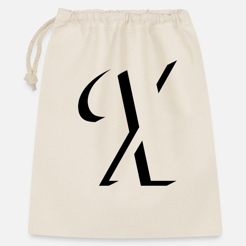 Letter X, name, the letter X - Gift Bag 40 x 50 cm - nature