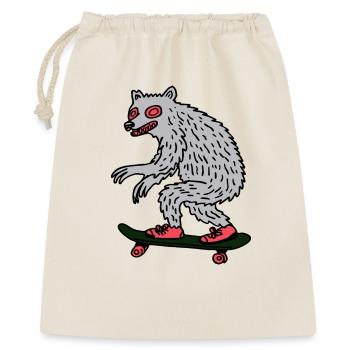 Moonlit Werewolf Skateboarder - Gift Bag 40 x 50 cm - nature - Front