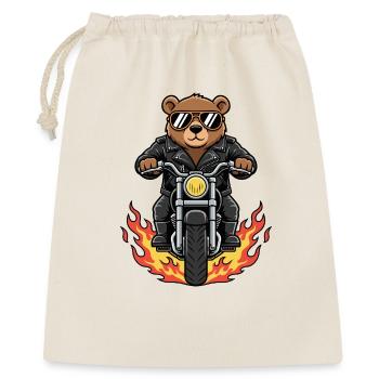 Flammes moto moto motards motards - Sac cadeau 40 x 50 cm - nature - Devant