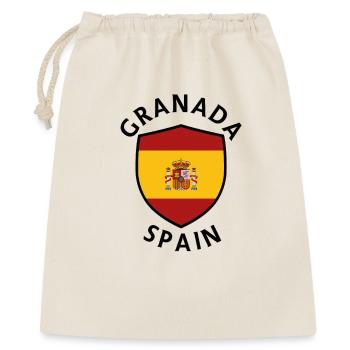 Granada-Spanien-Schild - Geschenkbeutel aus Baumwolle (40 x 50 cm) - Natur - Vorne