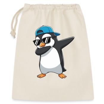 Cool Dabbing Penguin Sunglasses Cartoon-Kunst - Geschenkbeutel aus Baumwolle (40 x 50 cm) - Natur - Vorne