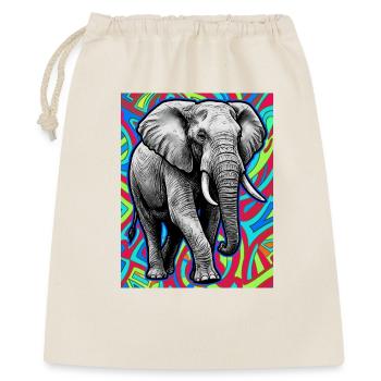 elephant - Gift Bag 40 x 50 cm - nature - Front