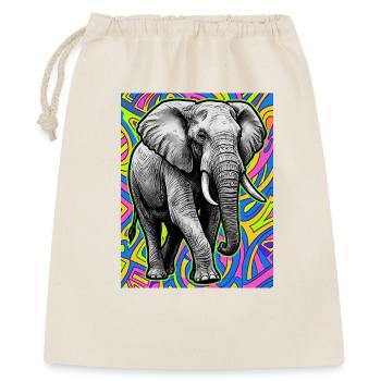 elephant - Gift Bag 40 x 50 cm - nature - Front