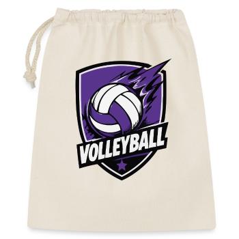 Purple Shield Volleyball Logo - Geschenkbeutel aus Baumwolle (40 x 50 cm) - Natur - Vorne