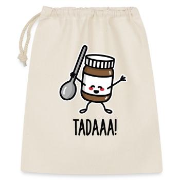 Tadaaa! Happy chocolate spread with spoon - Sac cadeau 40 x 50 cm - nature - Devant