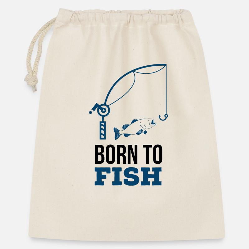 Born to fish - Gift Bag 40 x 50 cm - nature