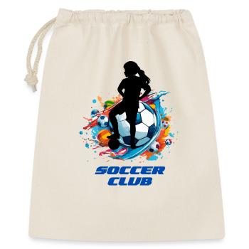 Vibrant Soccer Club Splash Design - Gift Bag 40 x 50 cm - nature - Front