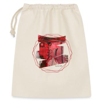 Art abstrait en rouge et noir - Sac cadeau 40 x 50 cm - nature - Devant
