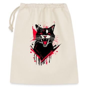 Chat Wildcat Street Art - Sac cadeau 40 x 50 cm - nature - Devant