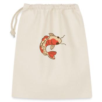 Carpe Koi élégante - Sac cadeau 40 x 50 cm - nature - Devant