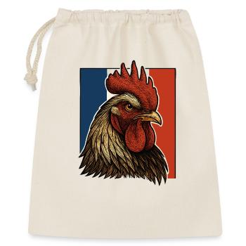 Coq flamboyant bleu blanc rouge - France Patriote - Sac cadeau 40 x 50 cm - nature - Devant