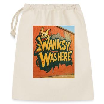 Wanksy était là Graffiti - Sac cadeau 40 x 50 cm - nature - Devant