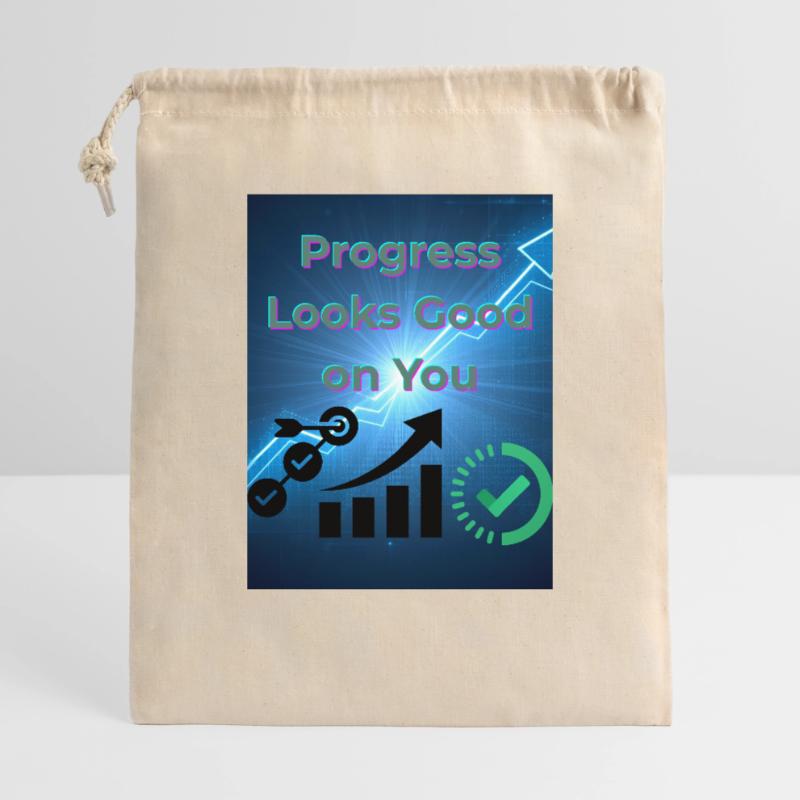 Le progrès vous va bien – Croissance motivationnelle D Sac cadeau 40 x 50 cm