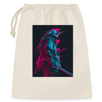 Samurai im Schatten - Geschenkbeutel aus Baumwolle (40 x 50 cm) - Natur - Vorne