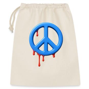 STOP WAR - peace & love - Sac cadeau 40 x 50 cm - nature - Devant