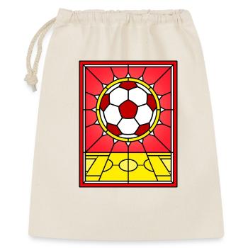 Terrain de football en vitraux - Sac cadeau 40 x 50 cm - nature - Devant