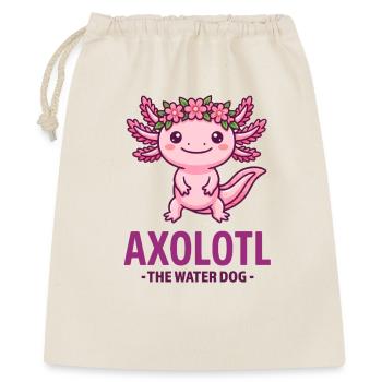 AXOLOTL THE WATER DOG Cute Pink Flower Crown - Gift Bag 40 x 50 cm - nature - Front