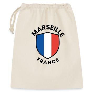 Marseille Flag Shield - Gift Bag 40 x 50 cm - nature - Front