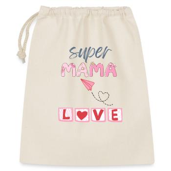 Super Mama - Heart Design - Sac cadeau 40 x 50 cm - nature - Devant