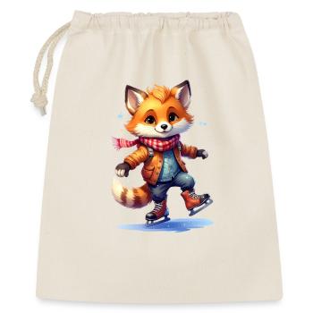 Fox skating - Gift Bag 40 x 50 cm - nature - Front
