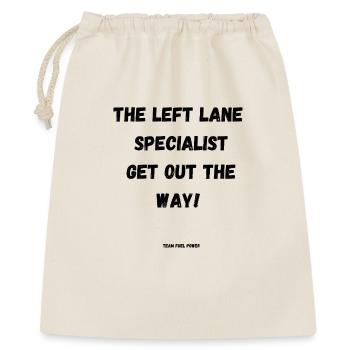 The Left Lane Specialist - Gift Bag 40 x 50 cm - nature - Front