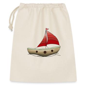 Boot - Geschenkbeutel aus Baumwolle (40 x 50 cm) - Natur - Vorne