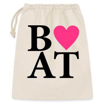 Boot - Geschenkbeutel aus Baumwolle (40 x 50 cm) - Natur - Vorne