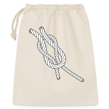Nœuds croisés quotidiens - Voile &Quotidien - Sac cadeau 40 x 50 cm - nature - Devant