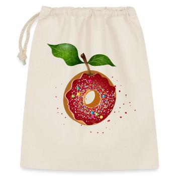 beignet amusant avec des paillettes et des feuilles colorées - Sac cadeau 40 x 50 cm - nature - Devant