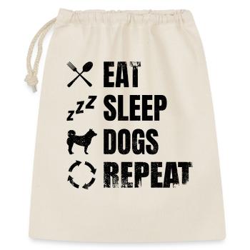 Eat Sleep Dogs Repeat - Gift Bag 40 x 50 cm - nature - Front